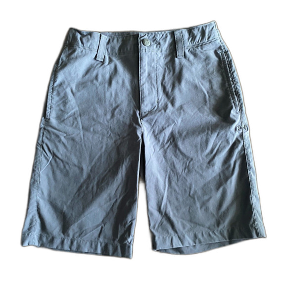 Under Armour Gray Nylon Shorts Boys' 7 - Picture 1 of 11